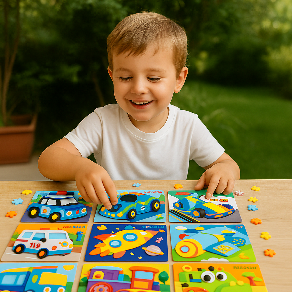 Conjunto creativo de adhesivos para jugar para niños