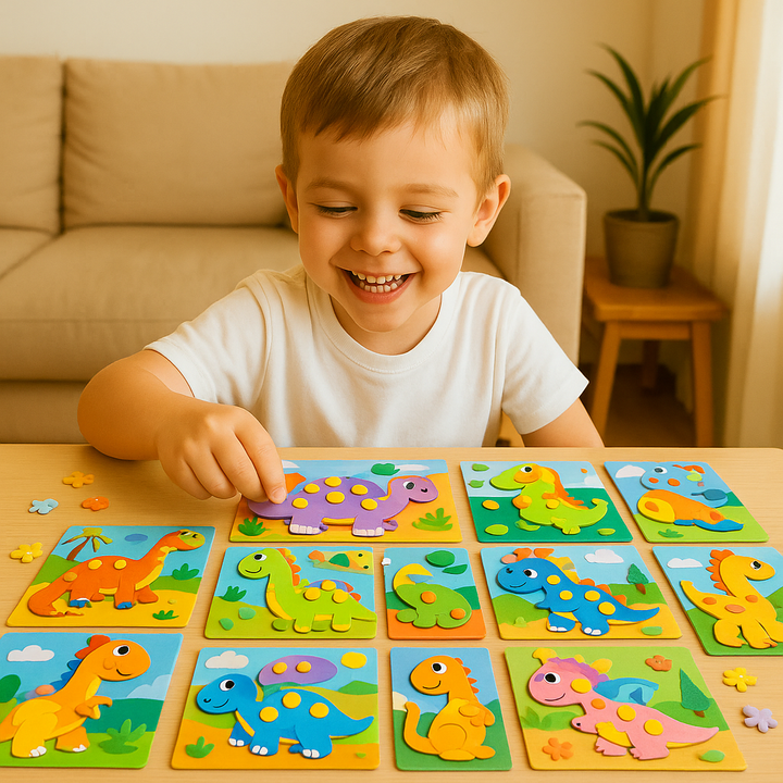 Conjunto creativo de adhesivos para jugar para niños