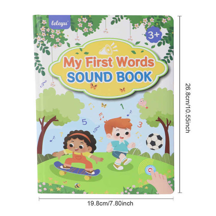 Libro de sonido en inglés para pequeños | Juguete interactivo para aprender las primeras palabras con sonido e ilustraciones coloridas