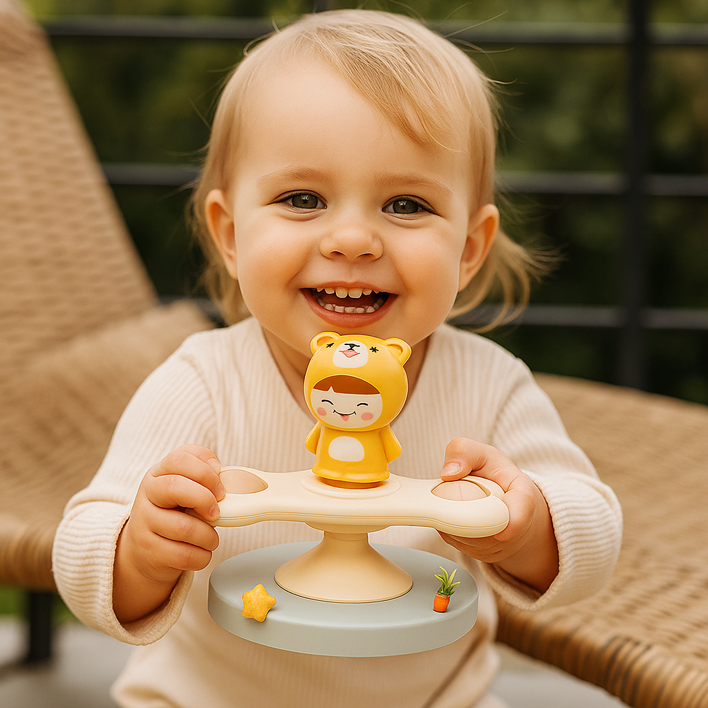 Spinner Montessori con ventosa – juguete educativo giratorio