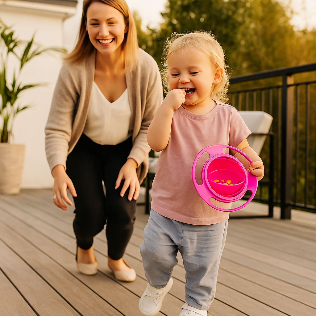 Tazón a prueba de derrames para bebés – ¡comida sin desorden!