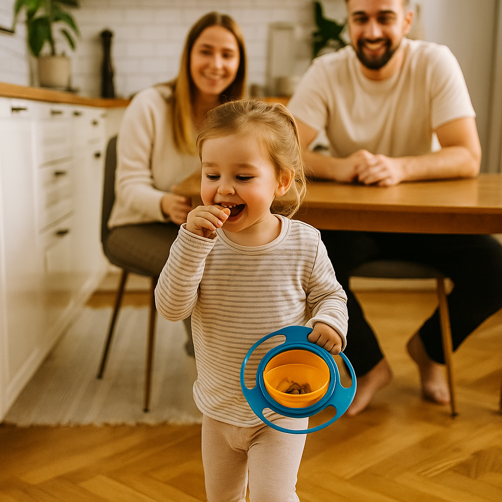 Tazón a prueba de derrames para bebés – ¡comida sin desorden!