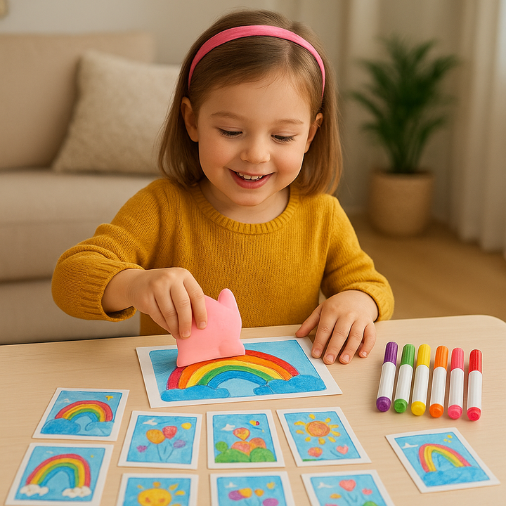 Conjunto Creativo para Pintar con Colores Arcoíris