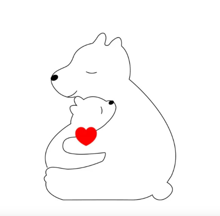 Familia de ositos personalizada hecha a mano