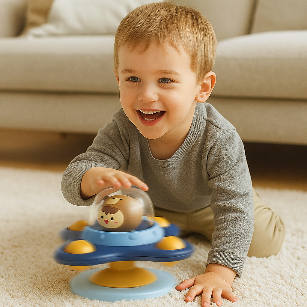 Spinner Montessori con ventosa – juguete educativo giratorio