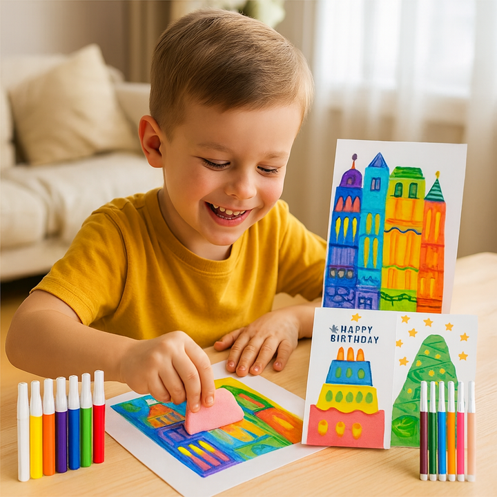 Conjunto Creativo para Pintar con Colores Arcoíris