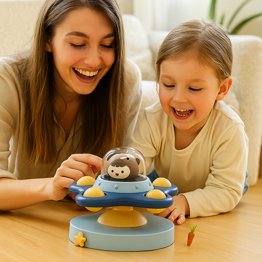 Spinner Montessori con ventosa – juguete educativo giratorio