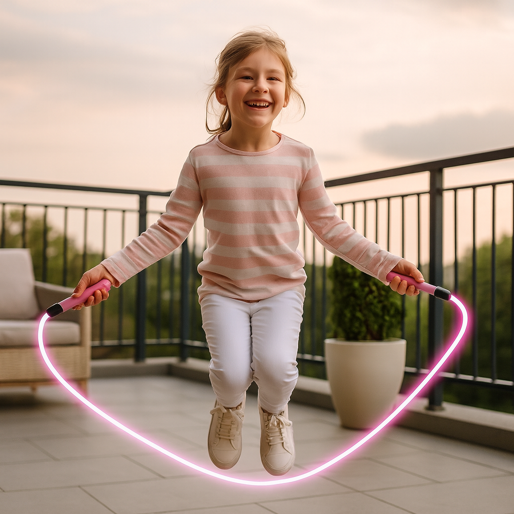 Cuerda de saltar luminosa