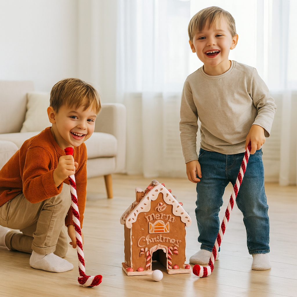 Juguete de golf en miniatura de jengibre navideño