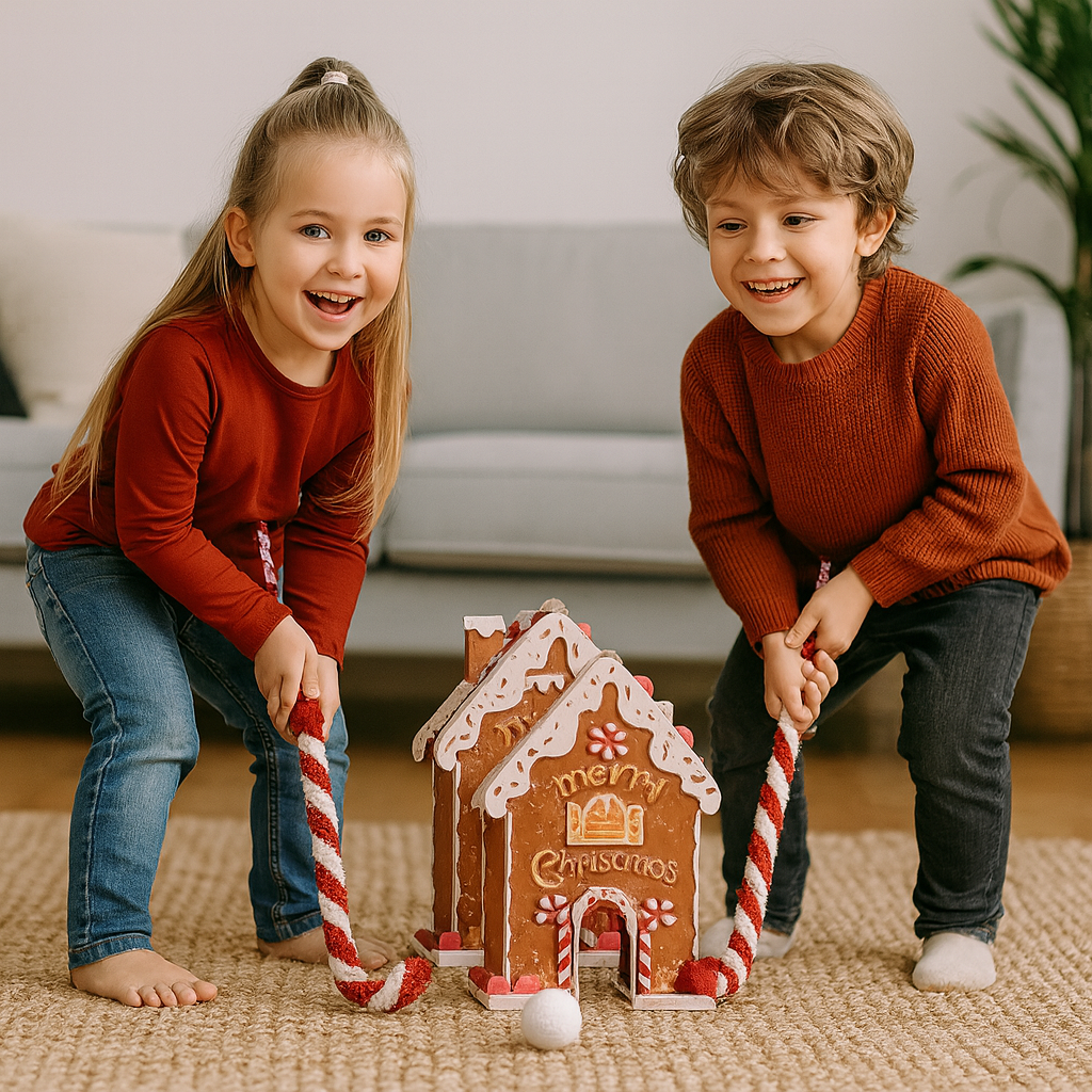 Juguete de golf en miniatura de jengibre navideño