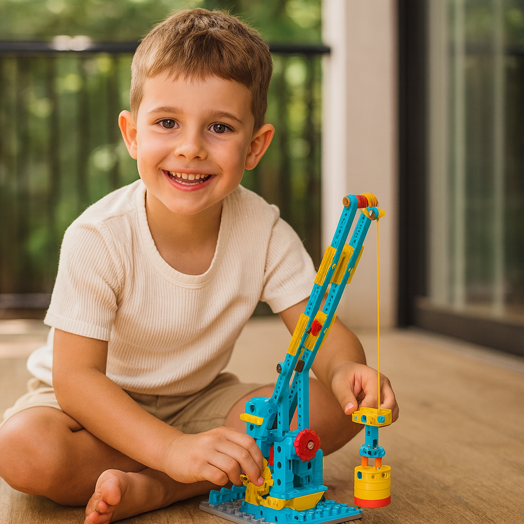 Juego educativo de bloques 3 en 1 ciencia y técnica