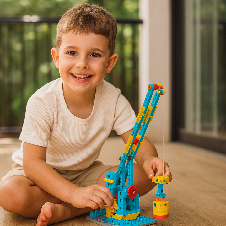 Juego educativo de bloques 3 en 1 ciencia y técnica