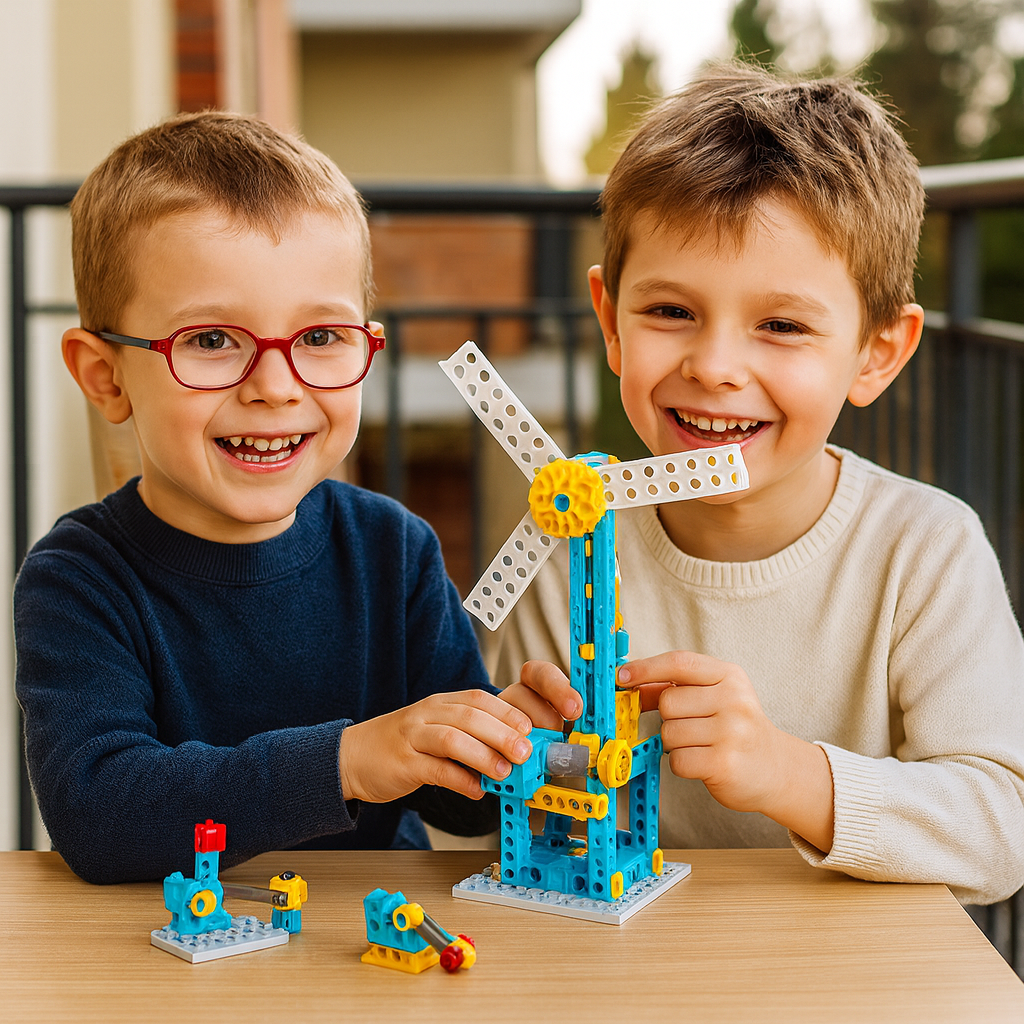 Juego educativo de bloques 3 en 1 ciencia y técnica