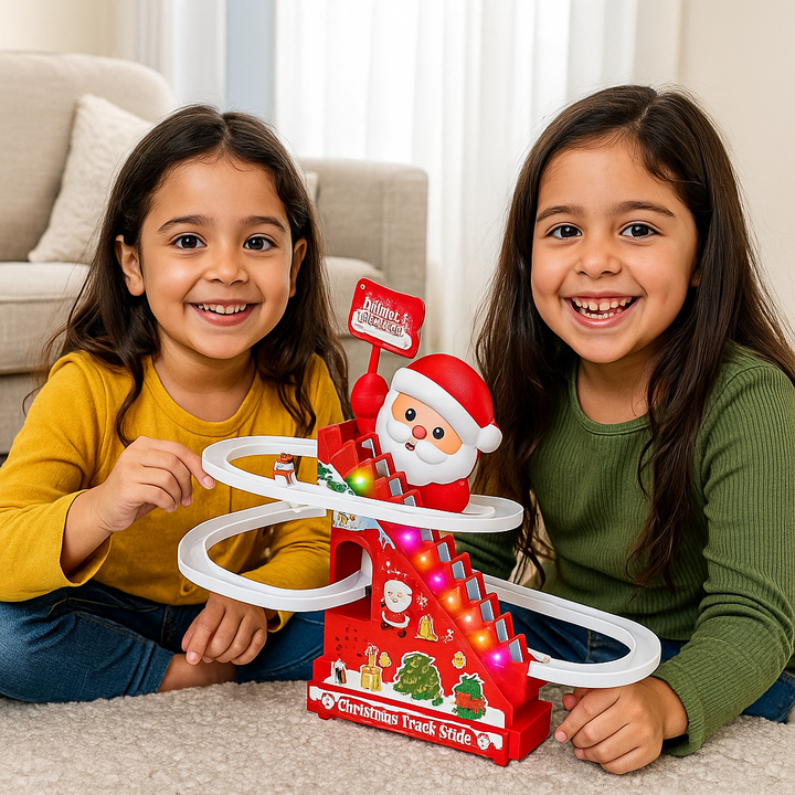 Tobogán navideño de Santa – diversión llena de alegría