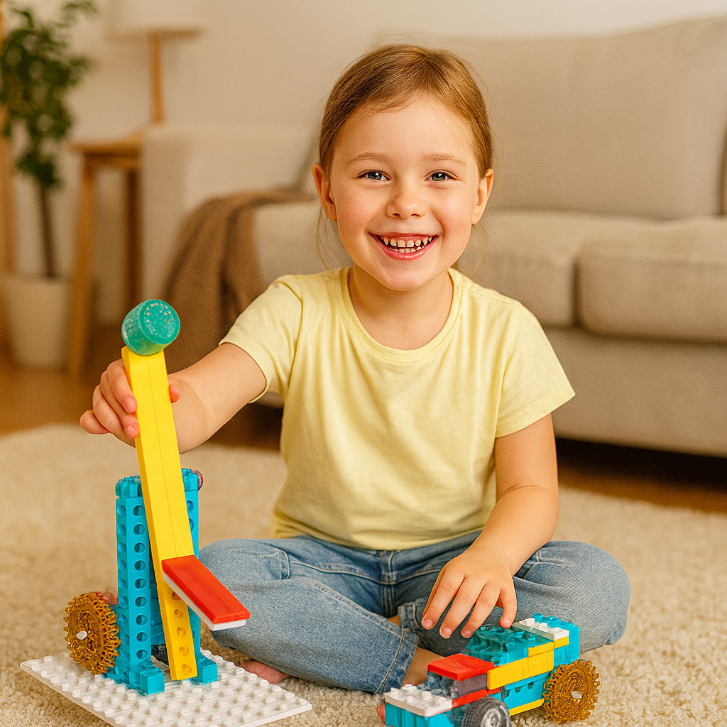 Juego educativo de bloques 3 en 1 ciencia y técnica