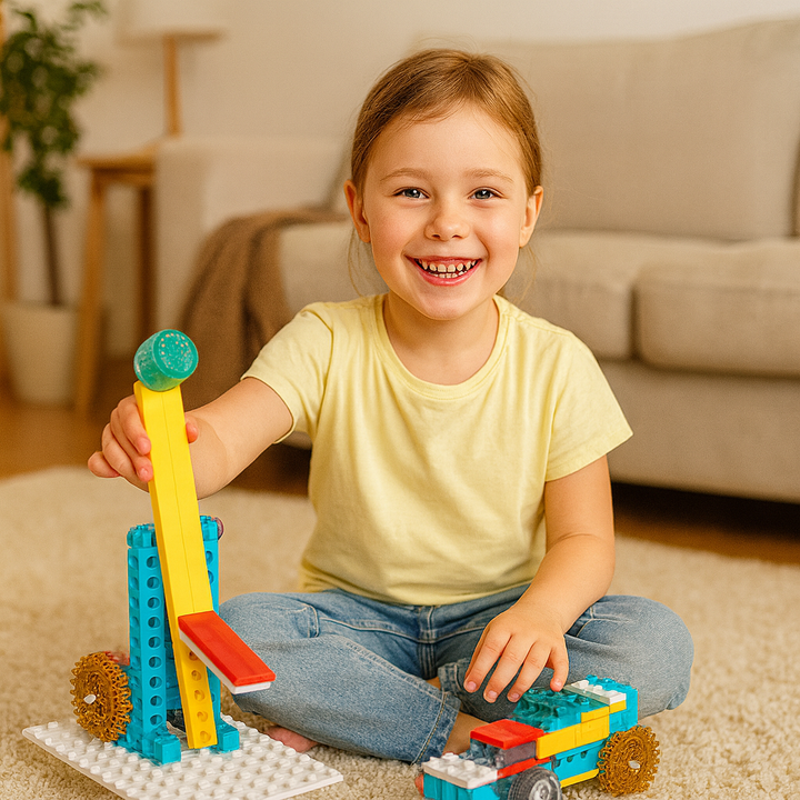 Juego educativo de bloques 3 en 1 ciencia y técnica