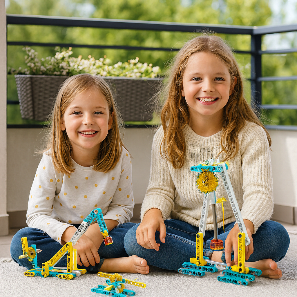 Juego educativo de bloques 3 en 1 ciencia y técnica