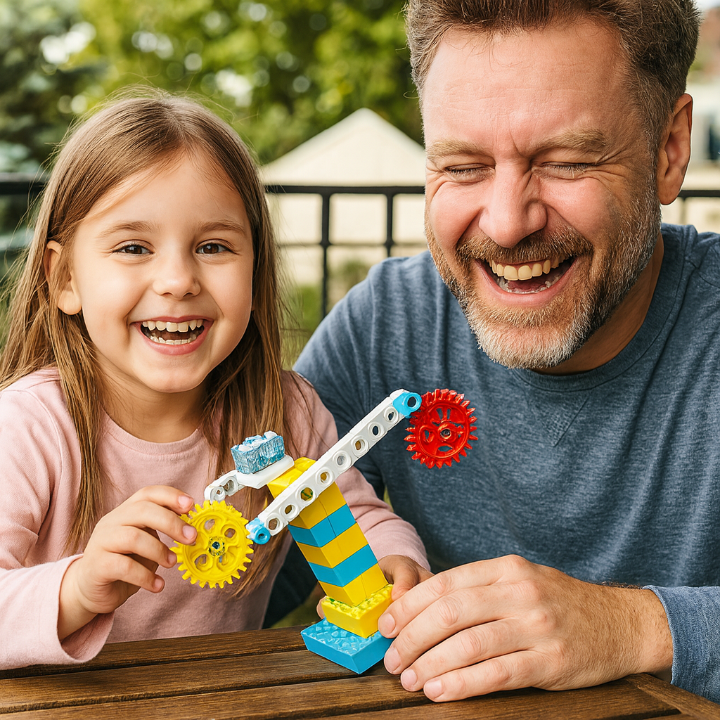 Juego educativo de bloques 3 en 1 ciencia y técnica