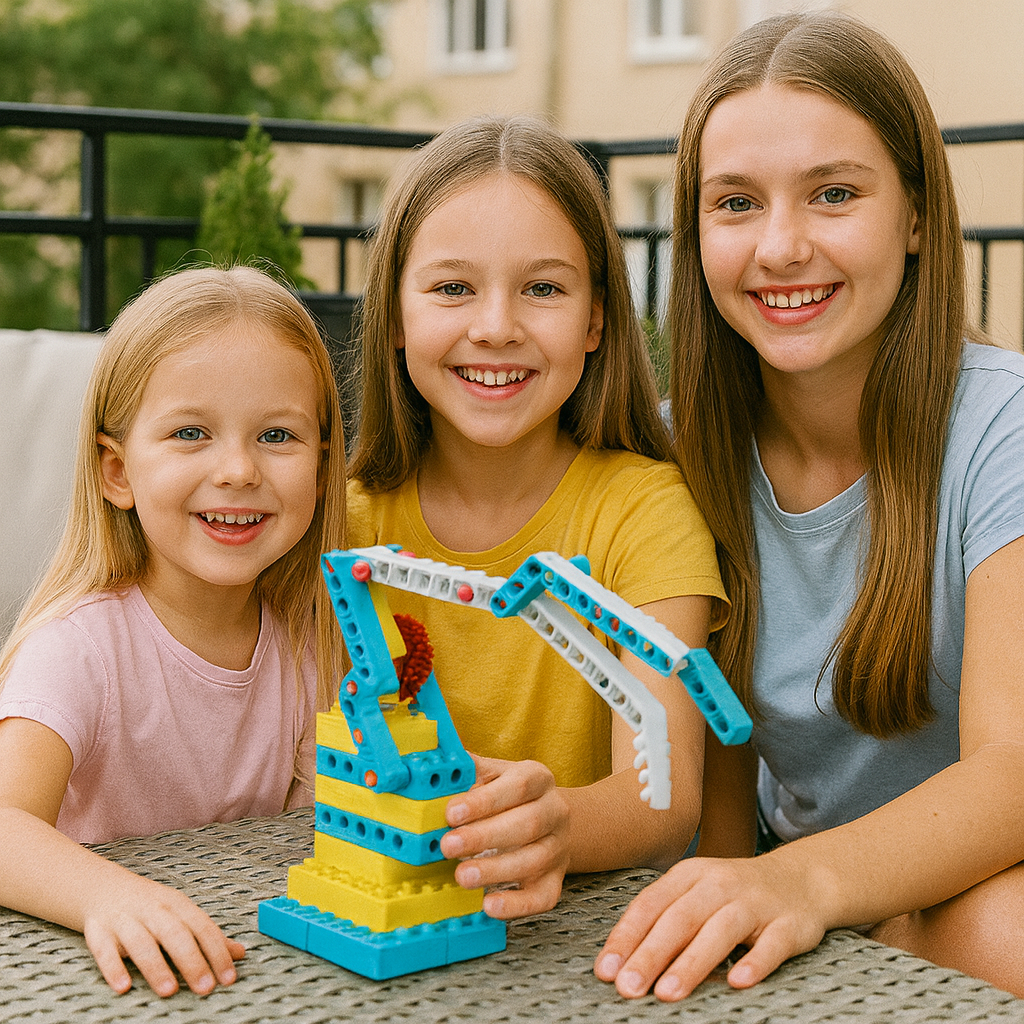 Juego educativo de bloques 3 en 1 ciencia y técnica