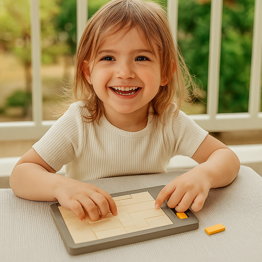 Rompecabezas lógico de madera Tangram
