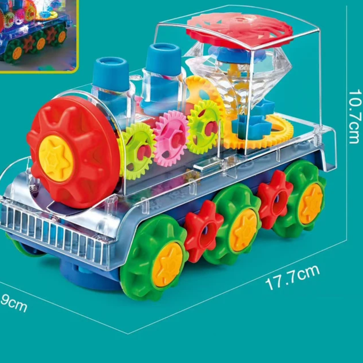 Locomotora musical que baila y brilla