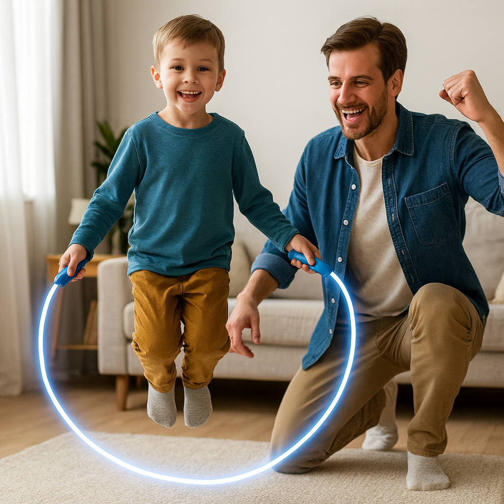 Cuerda de saltar luminosa