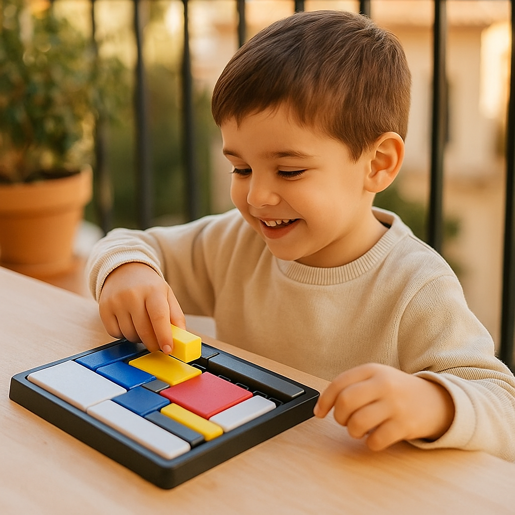 Rompecabezas geométrico creativo de bloques