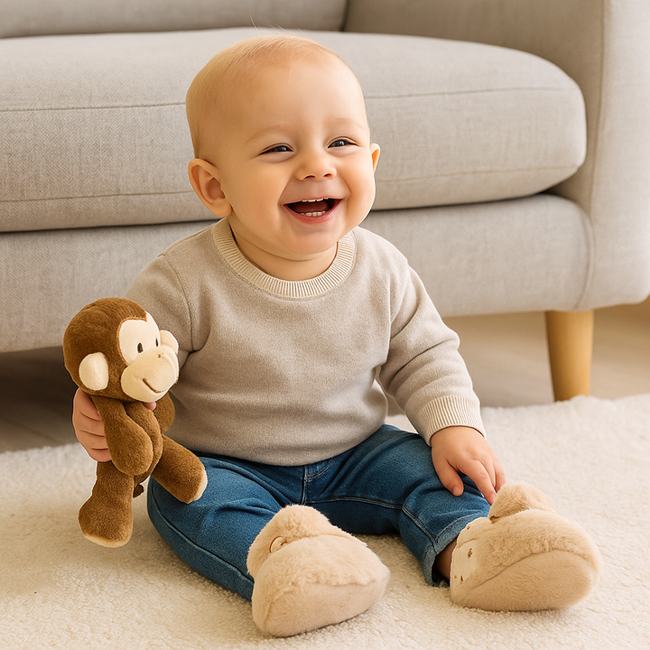 Calcetines-botitas esponjosas para bebés