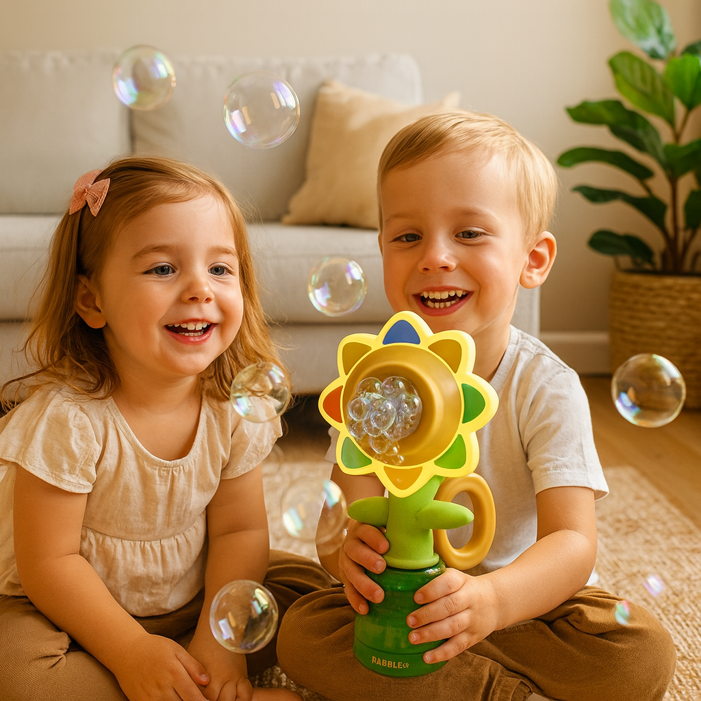 Juguete para niños – Flor burbujeante que mueve la cabeza