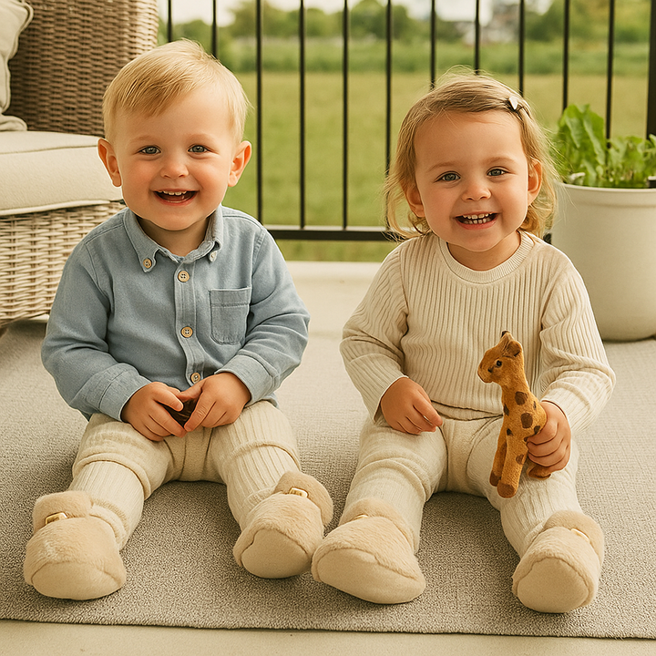 Calcetines-botitas esponjosas para bebés