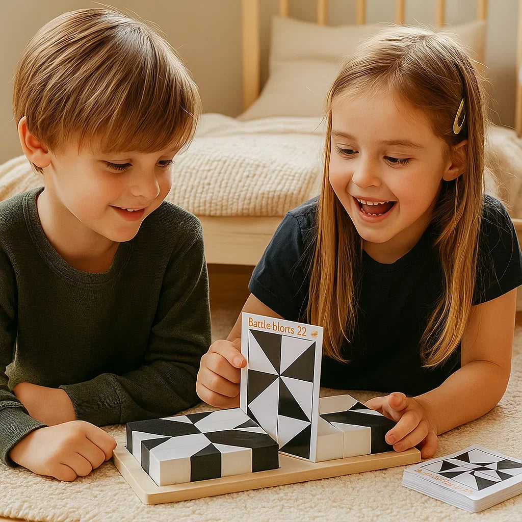 Juego de lógica bicolor en formato de bolsillo