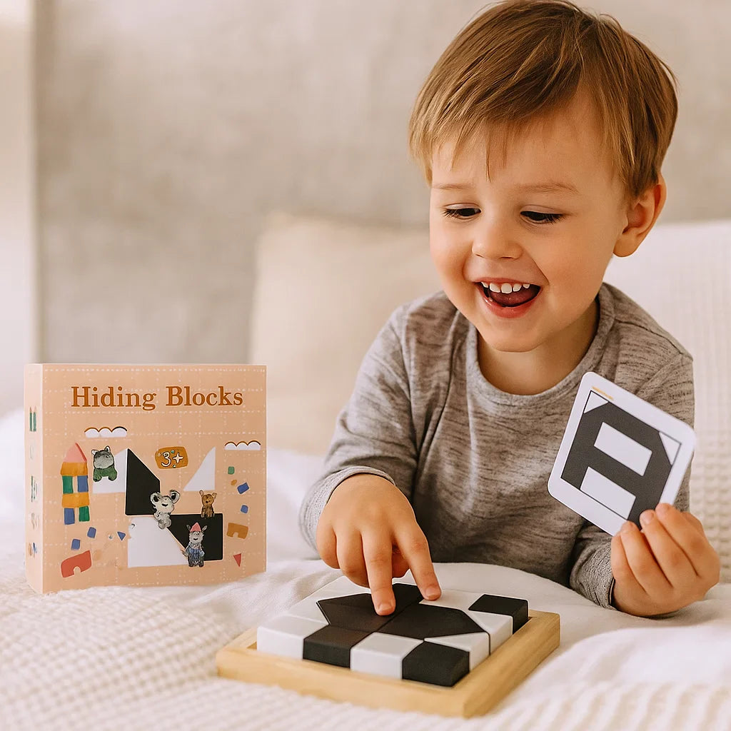 Juego de lógica bicolor en formato de bolsillo