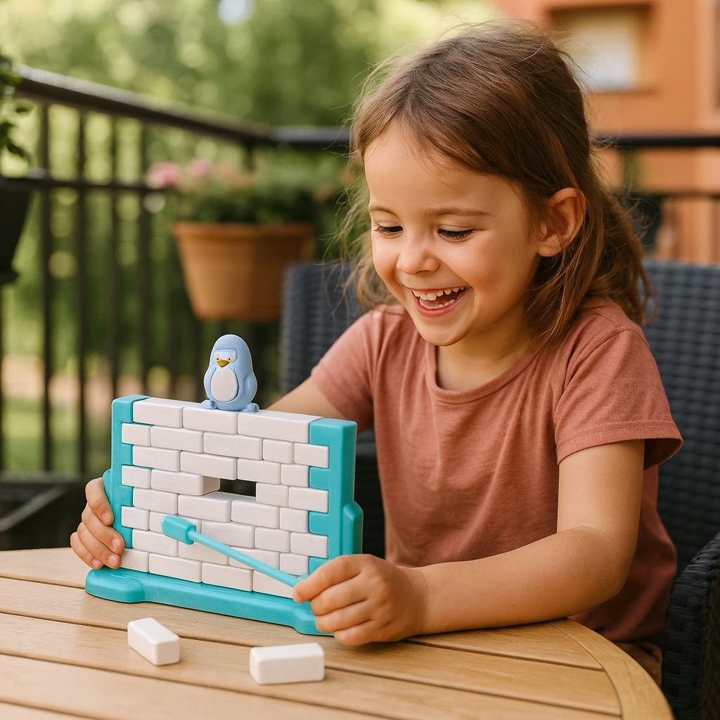 Pingüino – juego familiar de destreza con pared de hielo