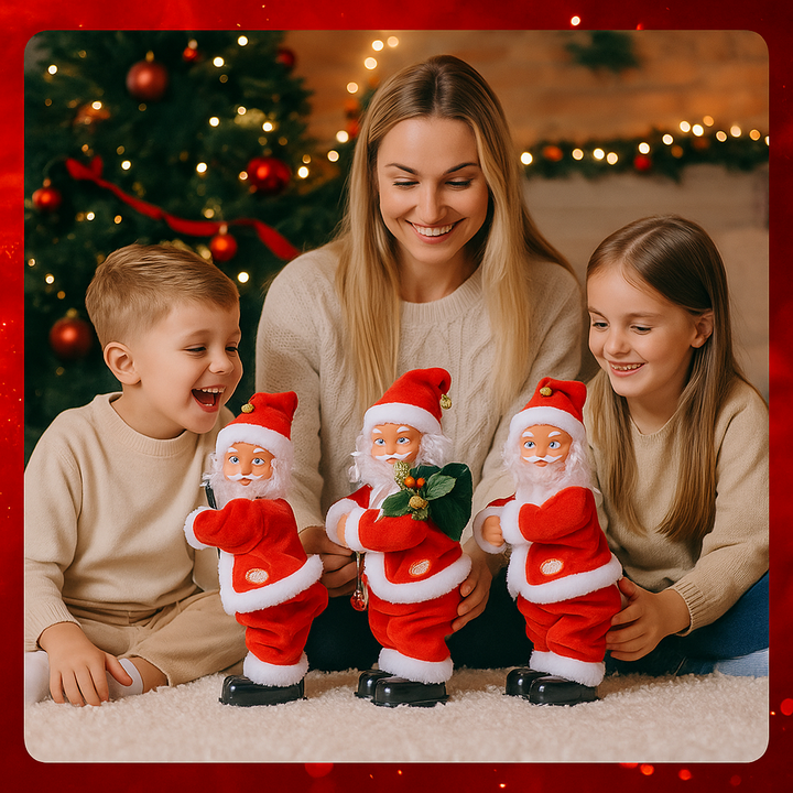 Juguete navideño Papá Noel bailarín para niños