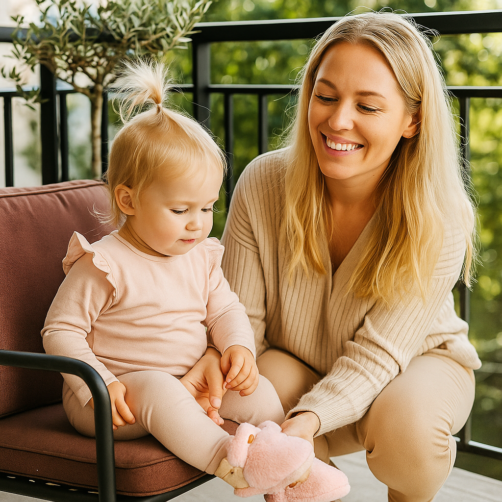 Calcetines-botitas esponjosas para bebés