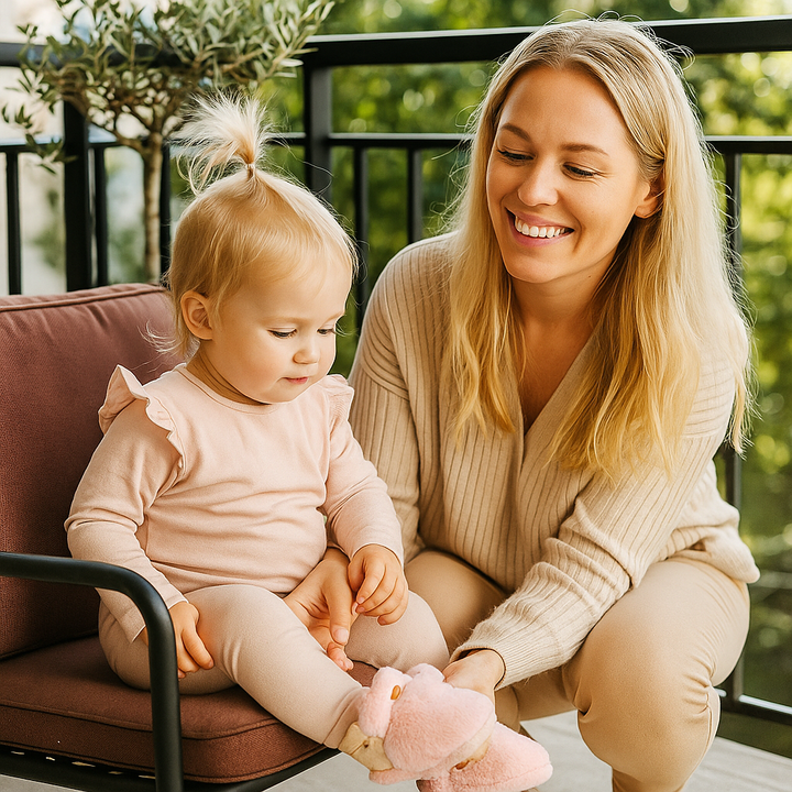 Calcetines-botitas esponjosas para bebés