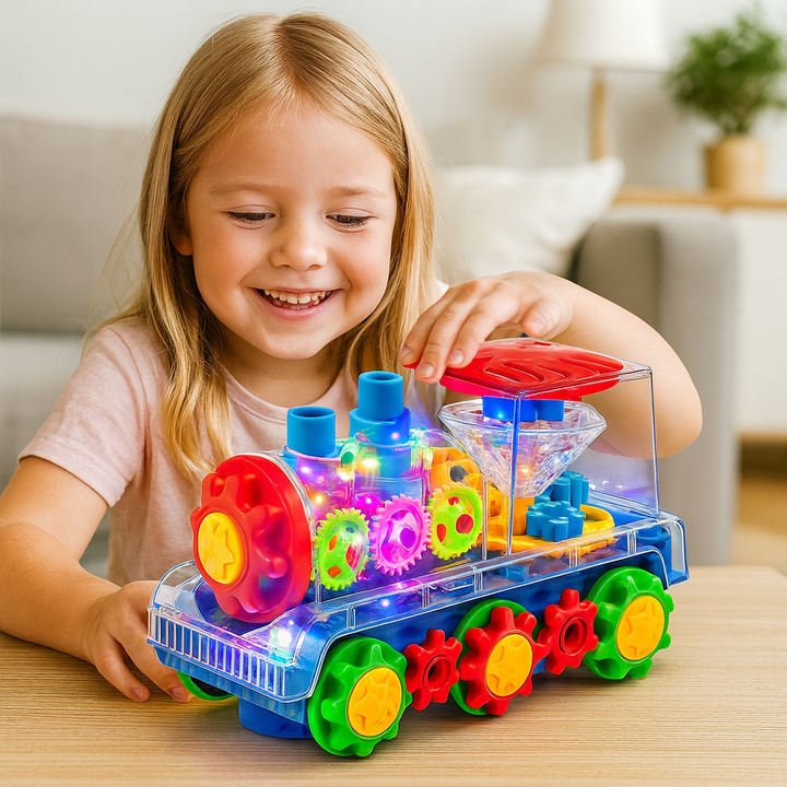 Locomotora musical que baila y brilla