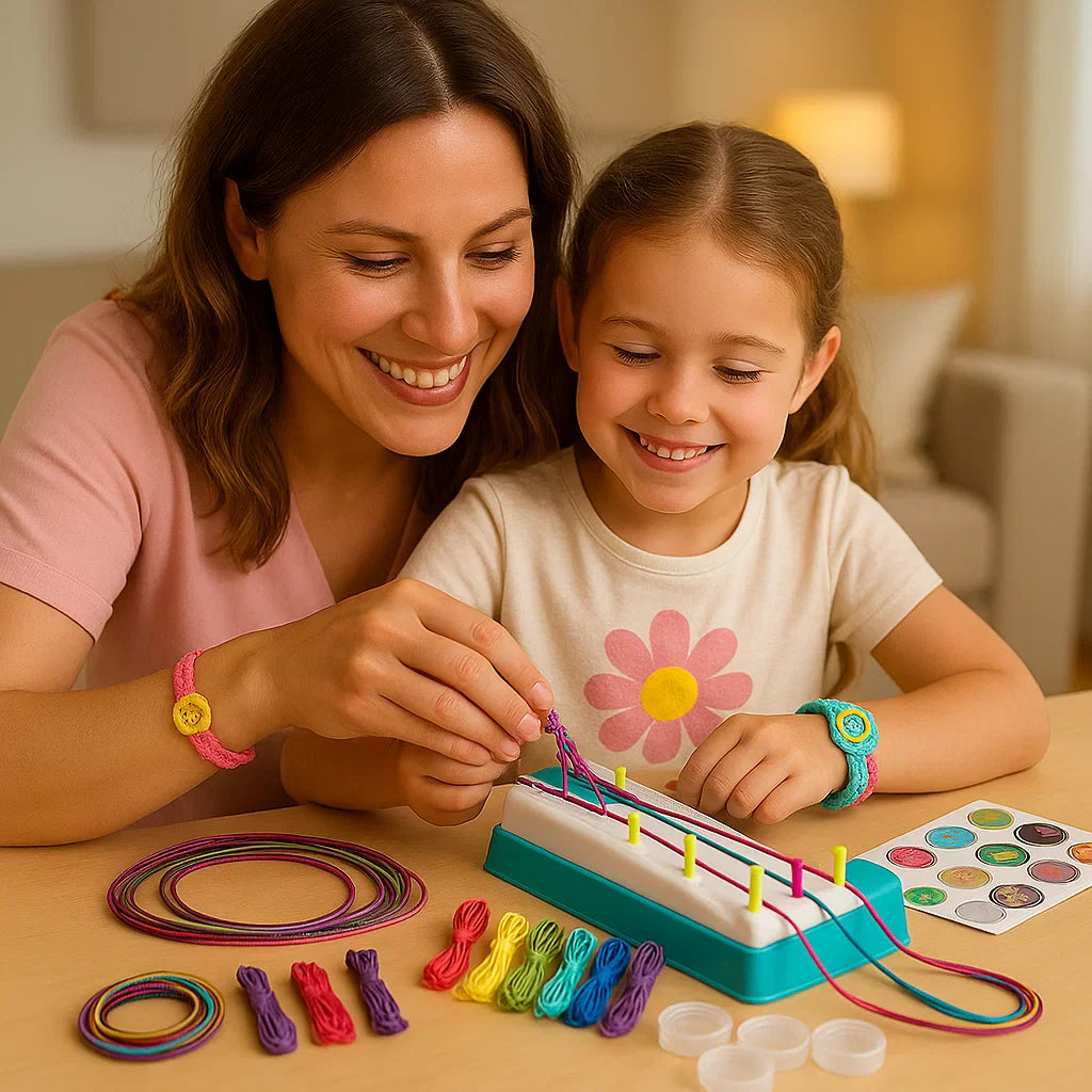 Conjunto creativo para trenzar pulseras