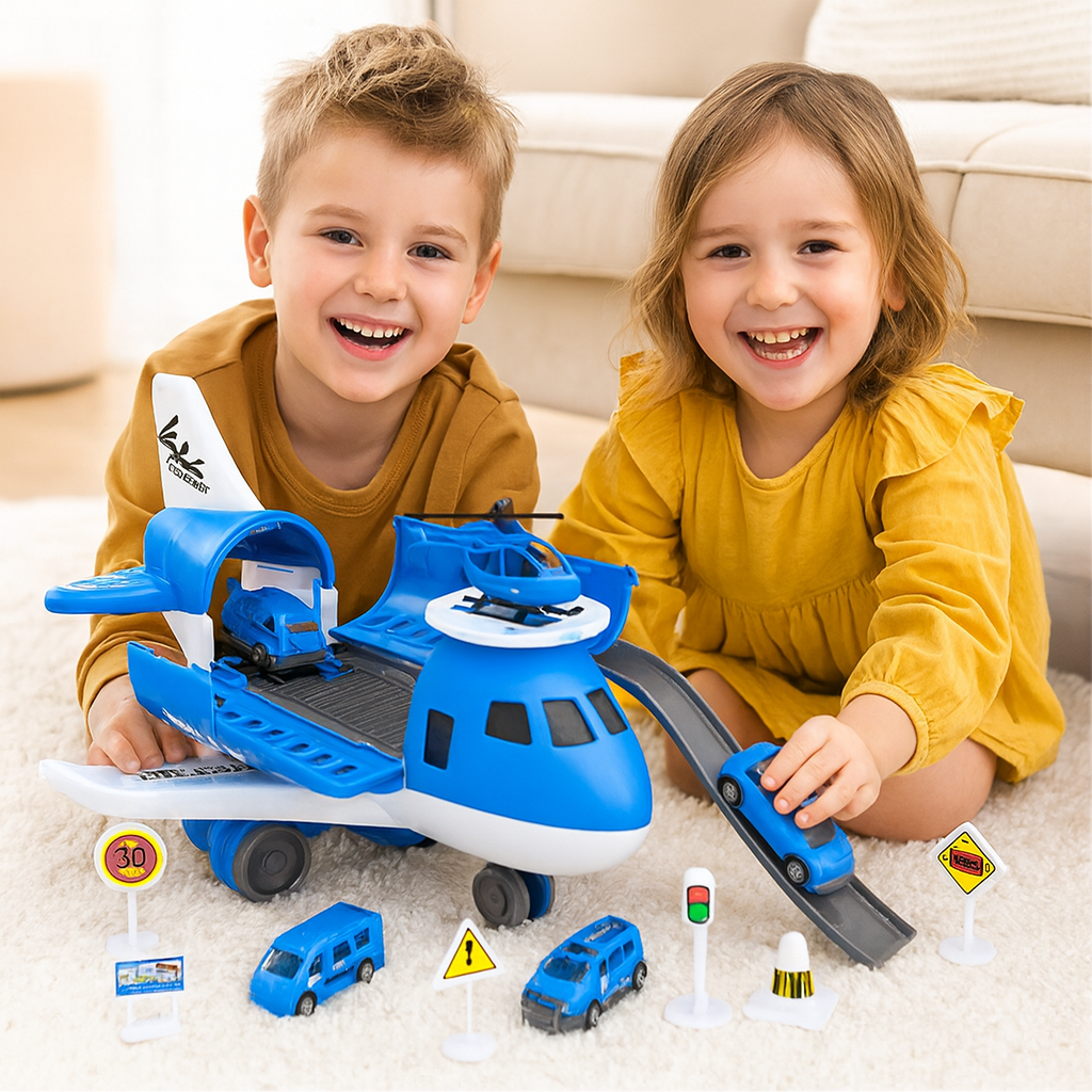 Conjunto de Juego con Avión y Vehículo