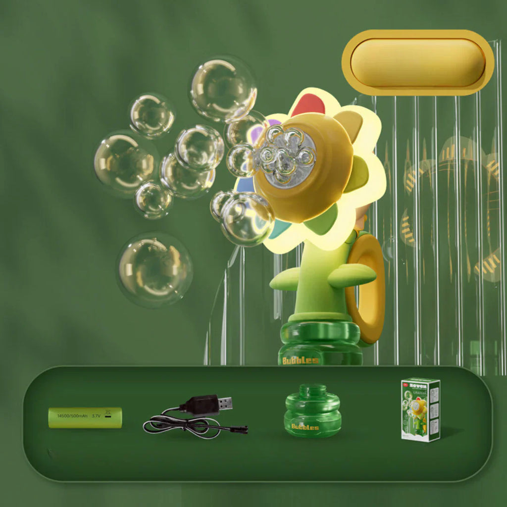 Juguete para niños – Flor burbujeante que mueve la cabeza