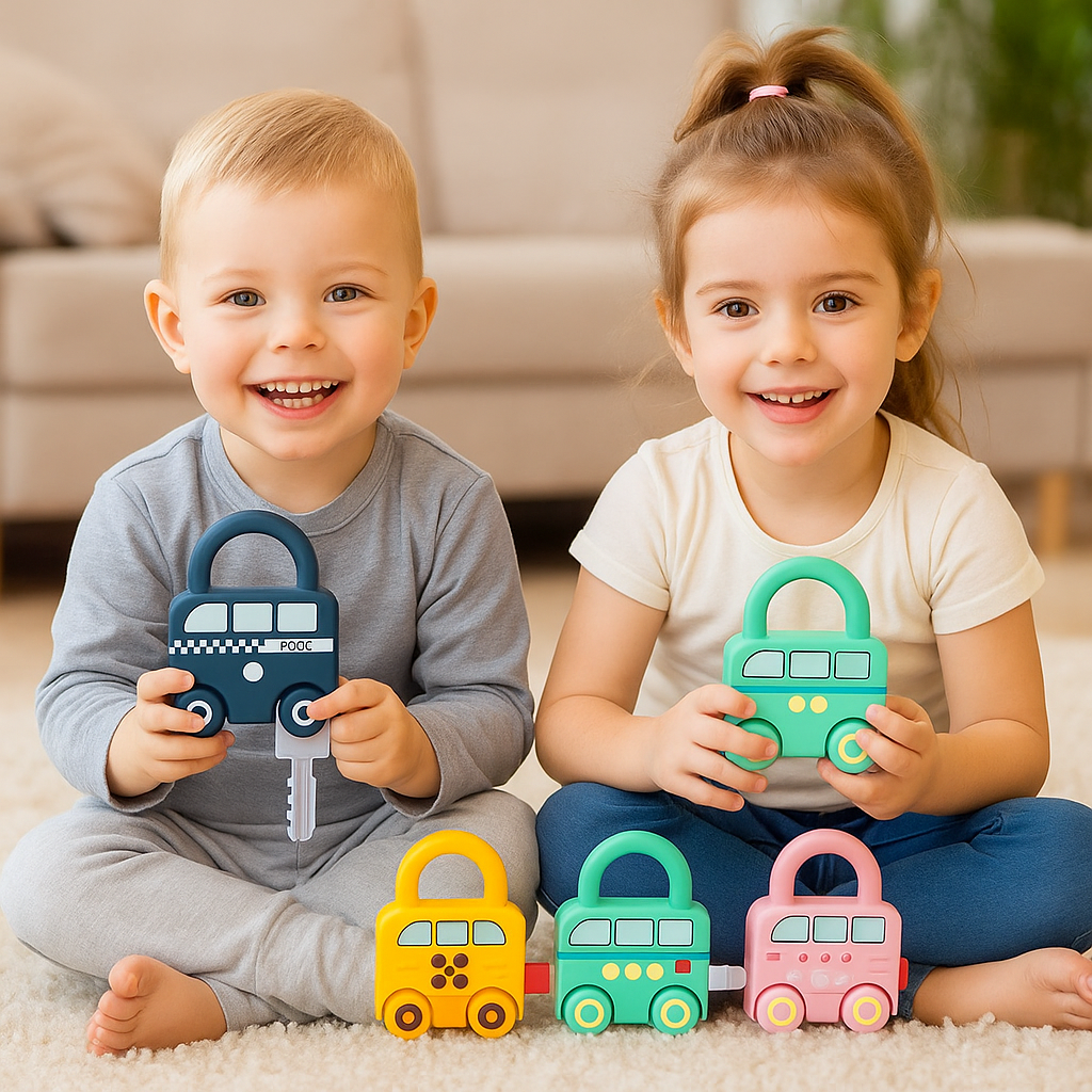 Montessori llaves y cerraduras – colores y patrones