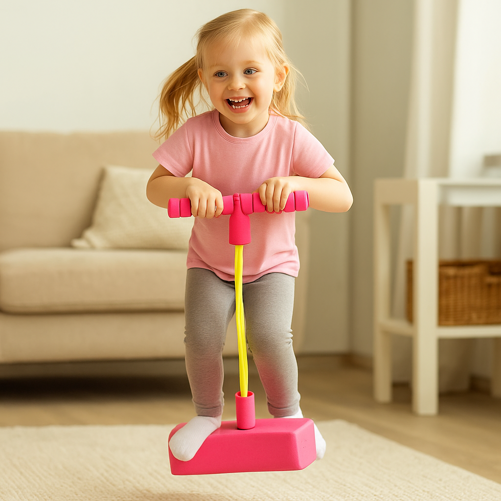 Pogostick de espuma para niños – juguete para saltar en casa y al aire libre