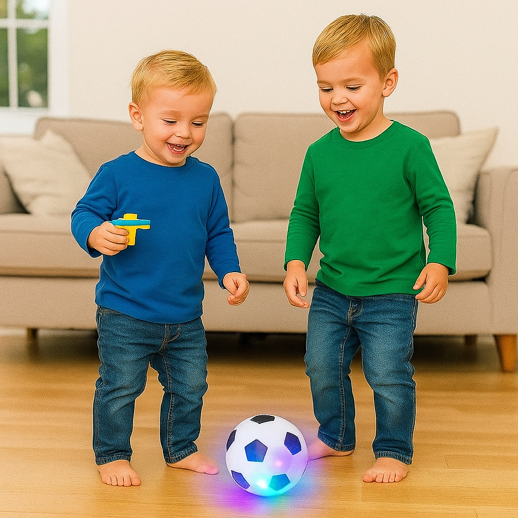 Peonza de fútbol LED brillante