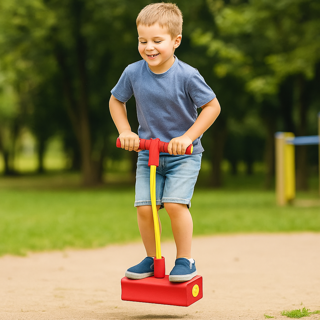 Pogostick de espuma para niños – juguete para saltar en casa y al aire libre