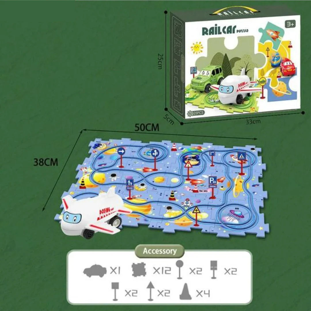 Pistas de rompecabezas – carrera con bloques