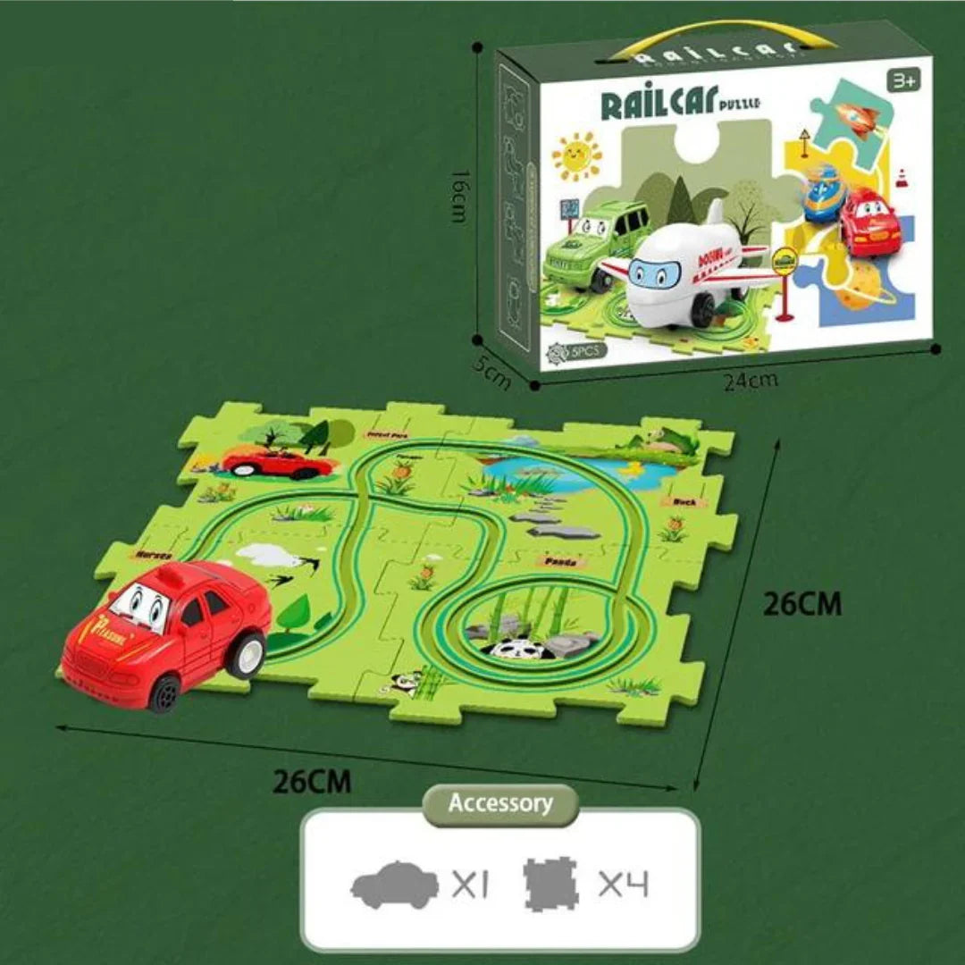 Pistas de rompecabezas – carrera con bloques