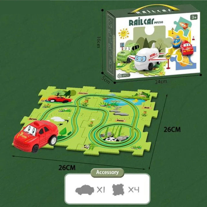 Pistas de rompecabezas – carrera con bloques