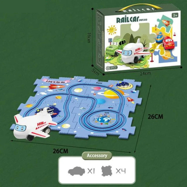 Pistas de rompecabezas – carrera con bloques