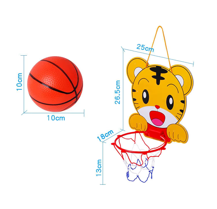 Conjunto de baloncesto de animales encantadores para niños