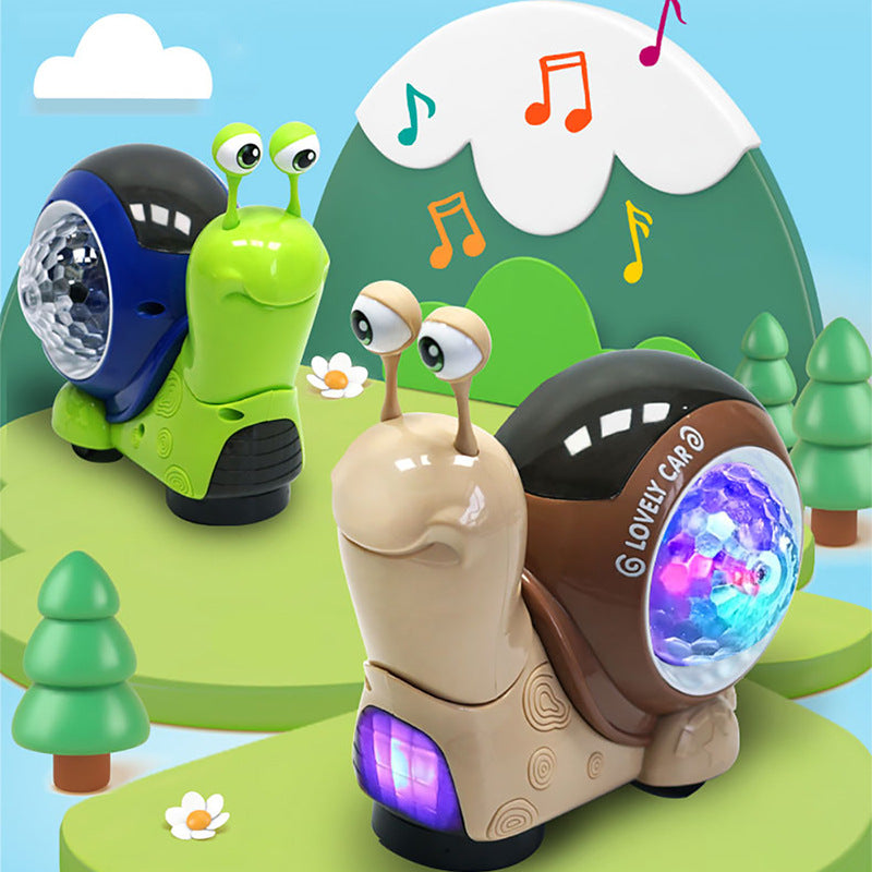 Caracol luminoso y musical para gatear